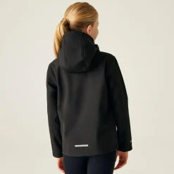 Dzięcięcy Softshell Ablaze | Czarno-czerwony