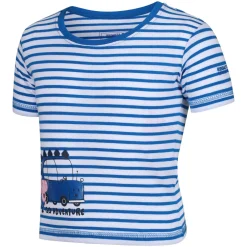 Dziecięca koszulka Peppa Stripe | Niebiesko-biały