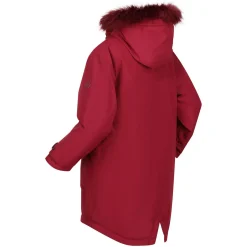 Dziecięca kurtka parka zimowa Adelyn | Bordowo-różowy