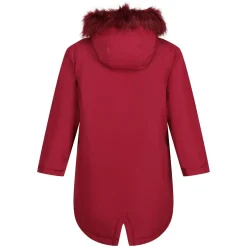 Dziecięca kurtka parka zimowa Adelyn | Bordowo-różowy