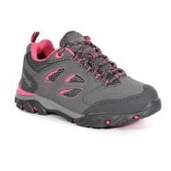 Dziecięce buty trekkingowe Holcombe Low | Szaro – różowy