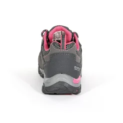 Dziecięce buty trekkingowe Holcombe Low | Szaro – różowy