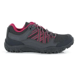 Dziecięce buty trekkingowe Edgepoint Low | Szaro – różowy