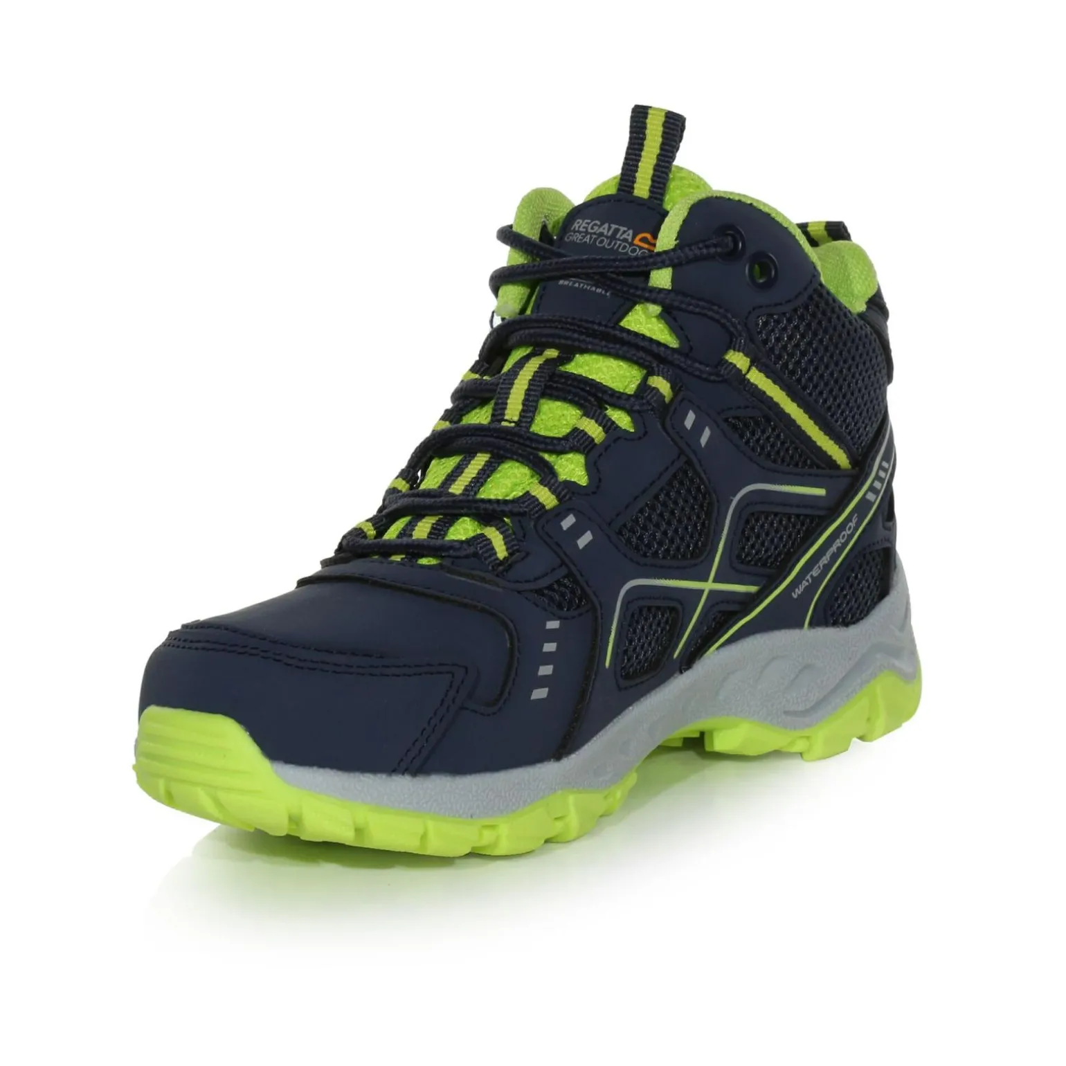 Dziecięce buty trekkingowe Vendeavour ES | Granatowo-żółty