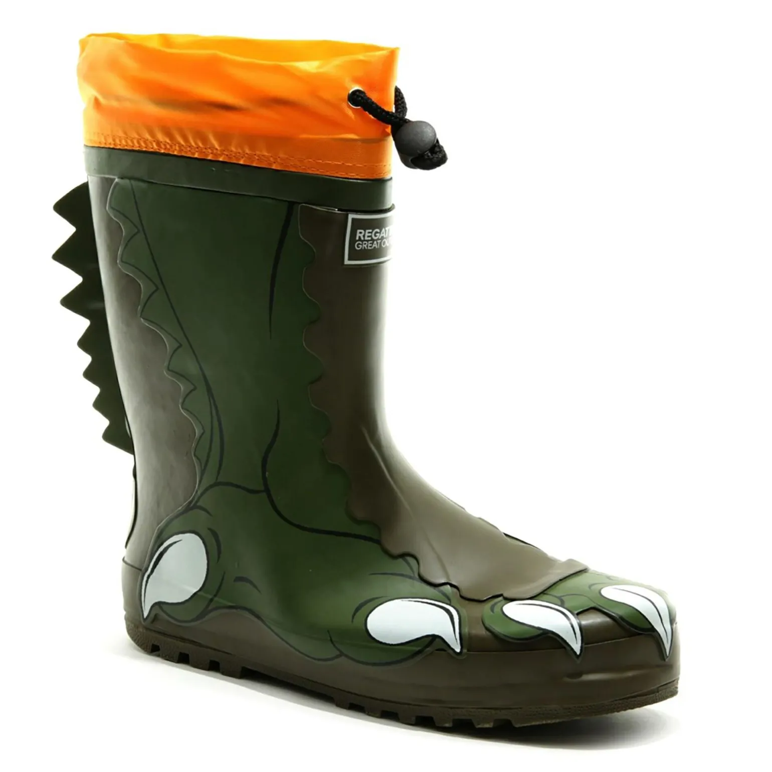 Dziecięce kalosze Mudplay | Khaki / krokodyl