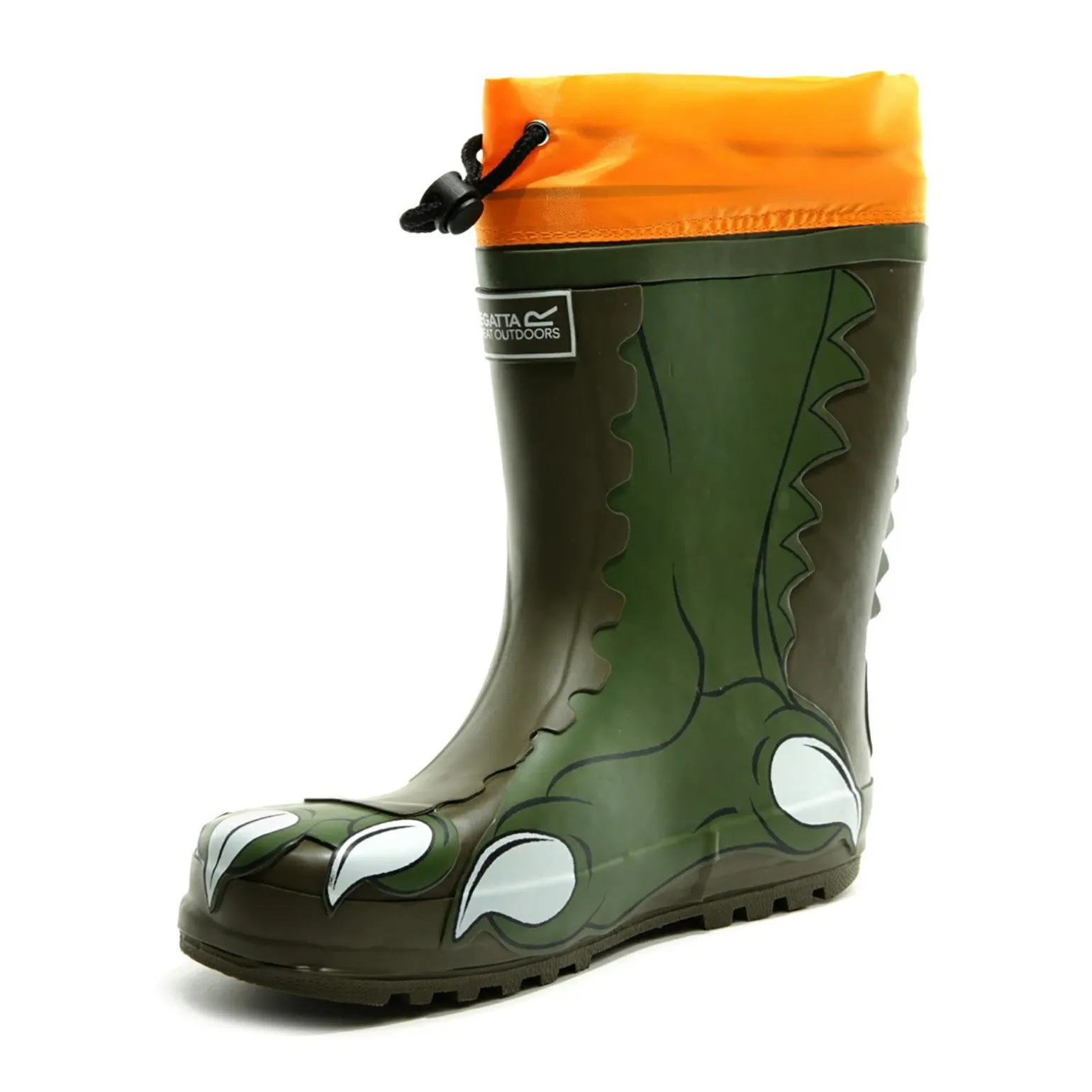 Dziecięce kalosze Mudplay | Khaki / krokodyl