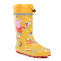 Dziecięce kalosze Peppa Splash | Żółty w kwiaty