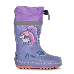 Dziecięce kalosze Peppa Splash | Liliowy