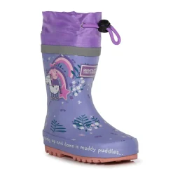 Dziecięce kalosze Peppa Splash | Liliowy