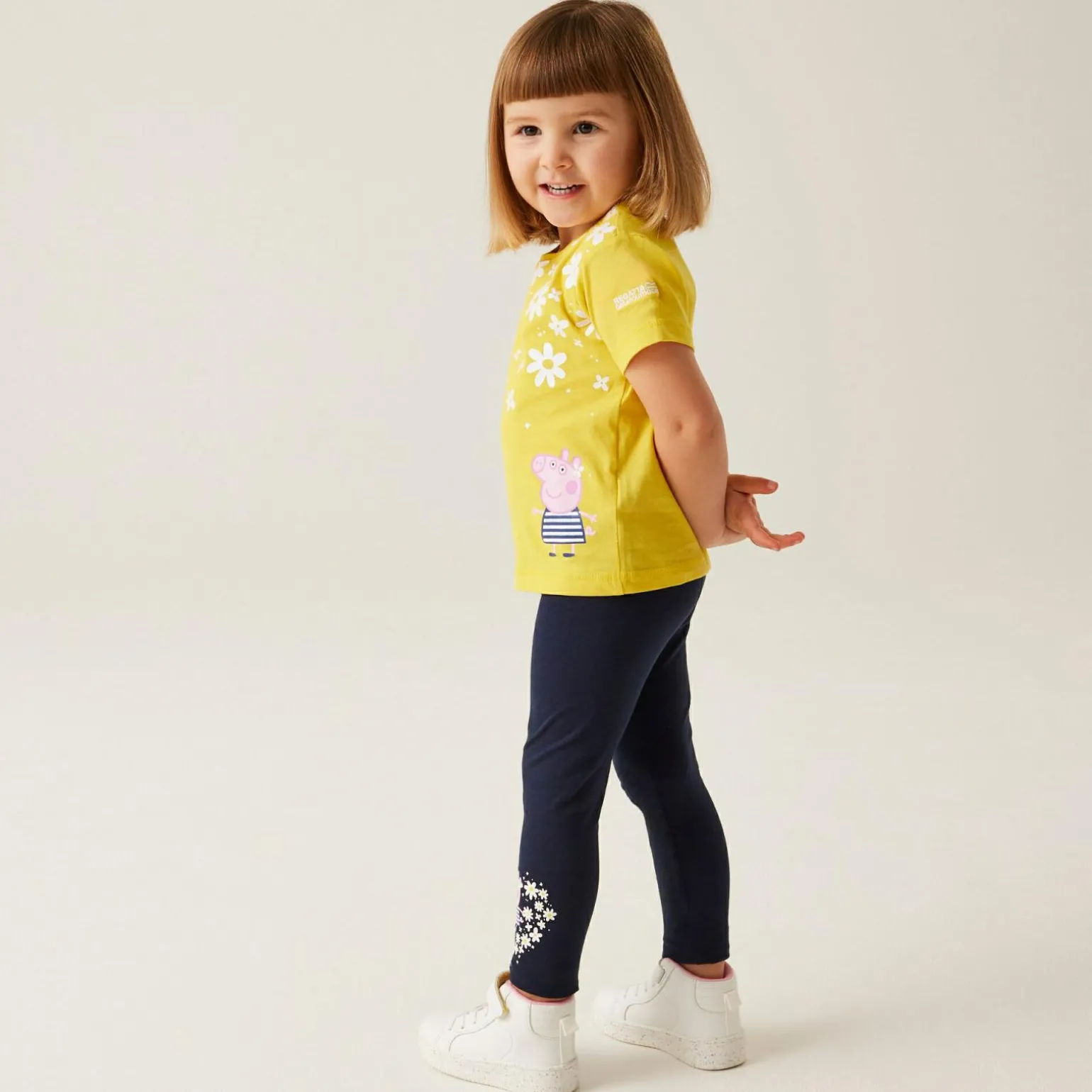 Dziecięce legginsy Peppa Set | Maize Yellow Navy