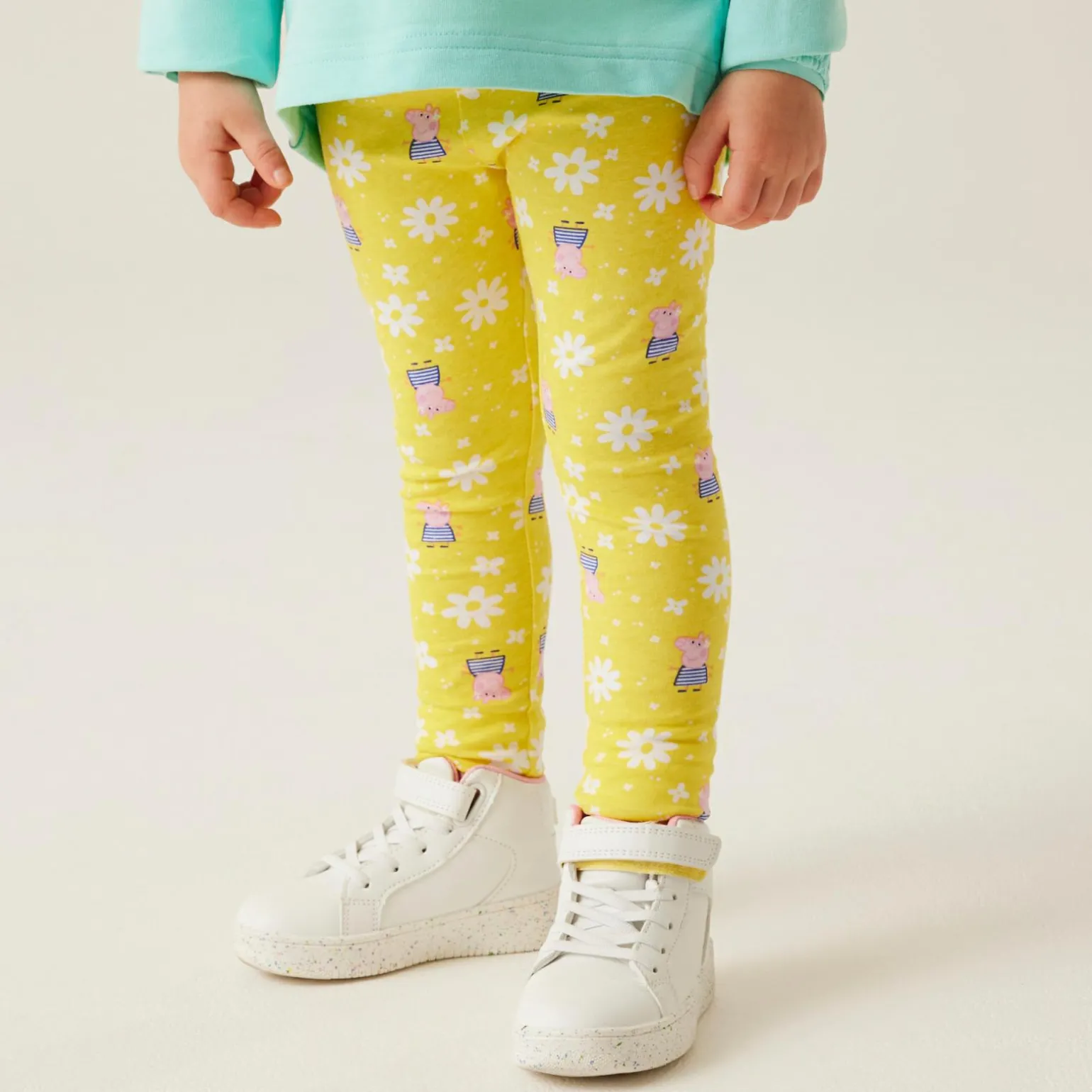 Dziecięce legginsy Peppa Set | Maize Yellow Navy