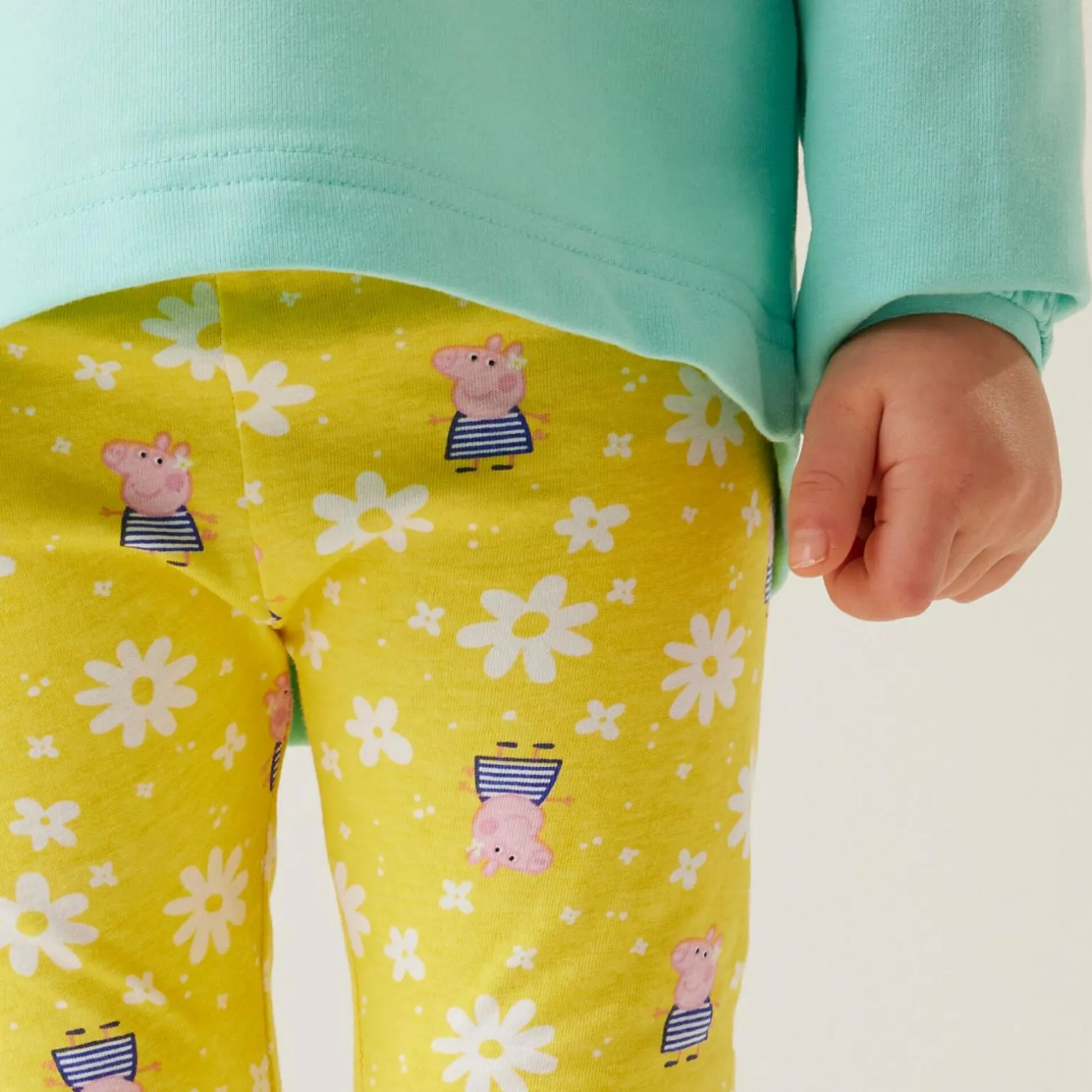 Dziecięce legginsy Peppa Set | Maize Yellow Navy