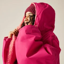 Dziecięcy płaszcz plażowy wodoodporny Junior Changing Robe | Różowy