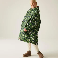 Dziecięcy płaszcz plażowy wodoodporny Junior Changing Robe | Zielony