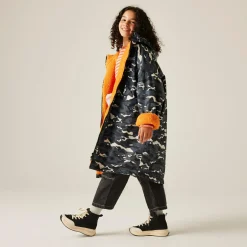 Dziecięcy płaszcz plażowy wodoodporny Junior Changing Robe | Czarny
