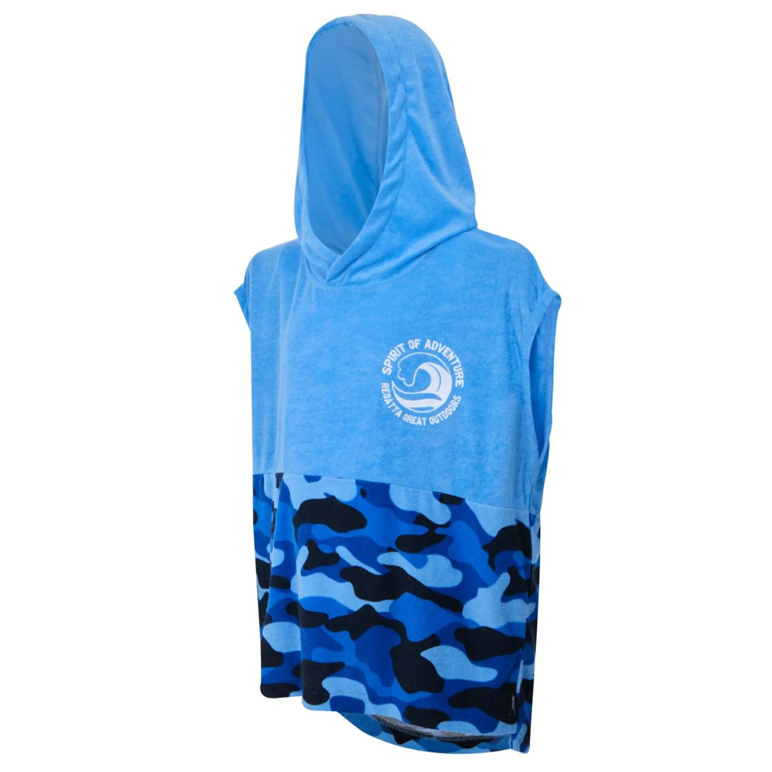 Dziecięcy ręcznik plażowy Towel Robe II | Niebieski