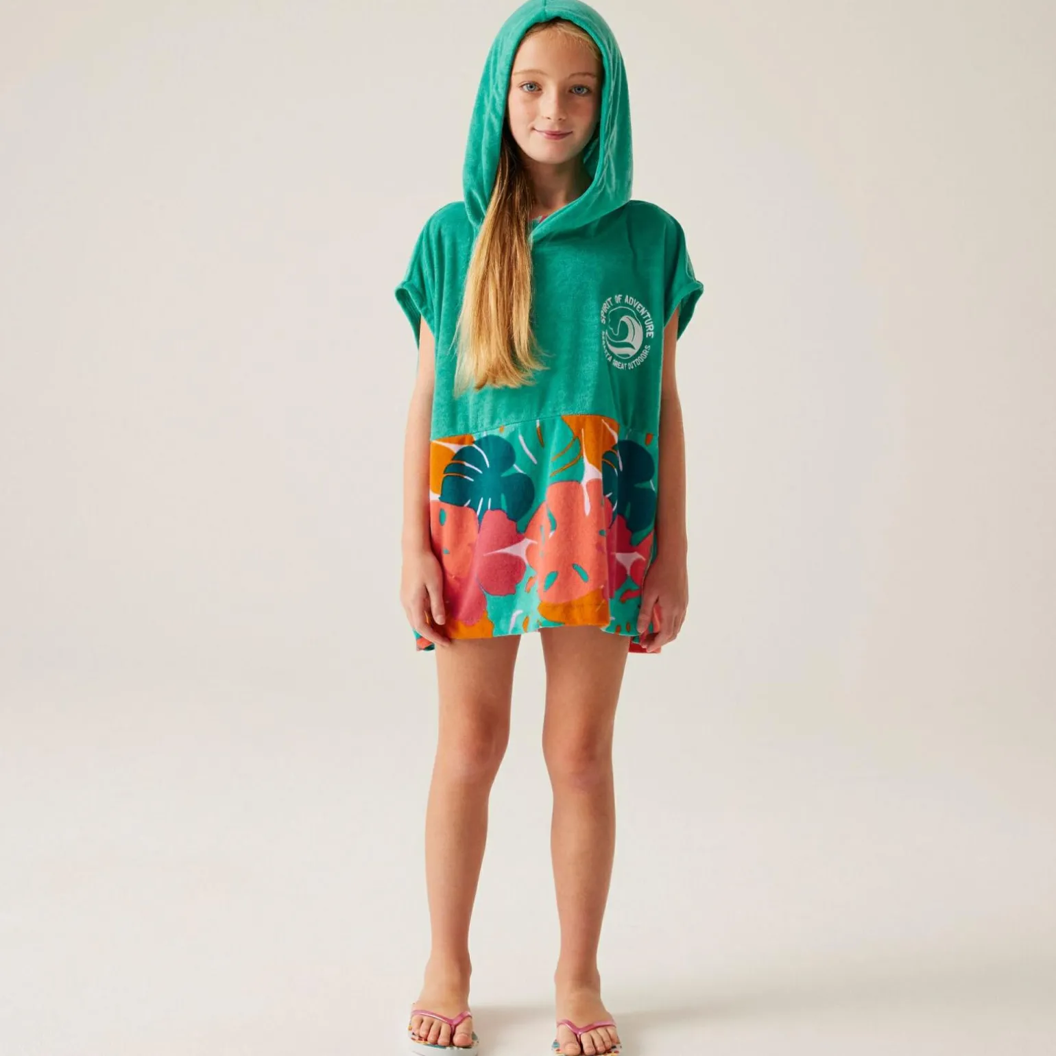 Dziecięcy ręcznik plażowy Towel Robe II | Niebieski