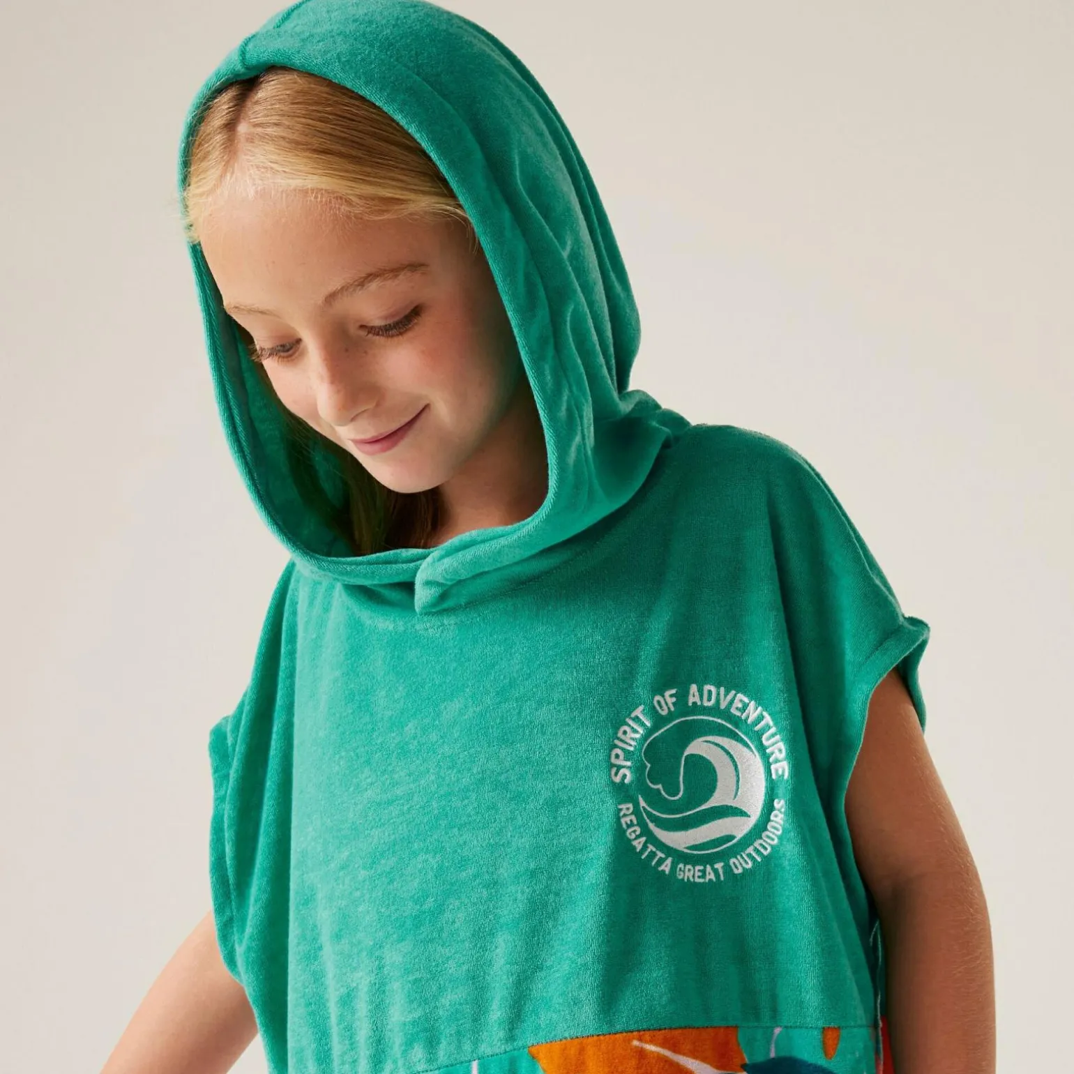 Dziecięcy ręcznik plażowy Towel Robe II | Niebieski