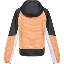 Dziecięcy softshell z kapturem Prenton II | Jasnopomarańczowo-szary