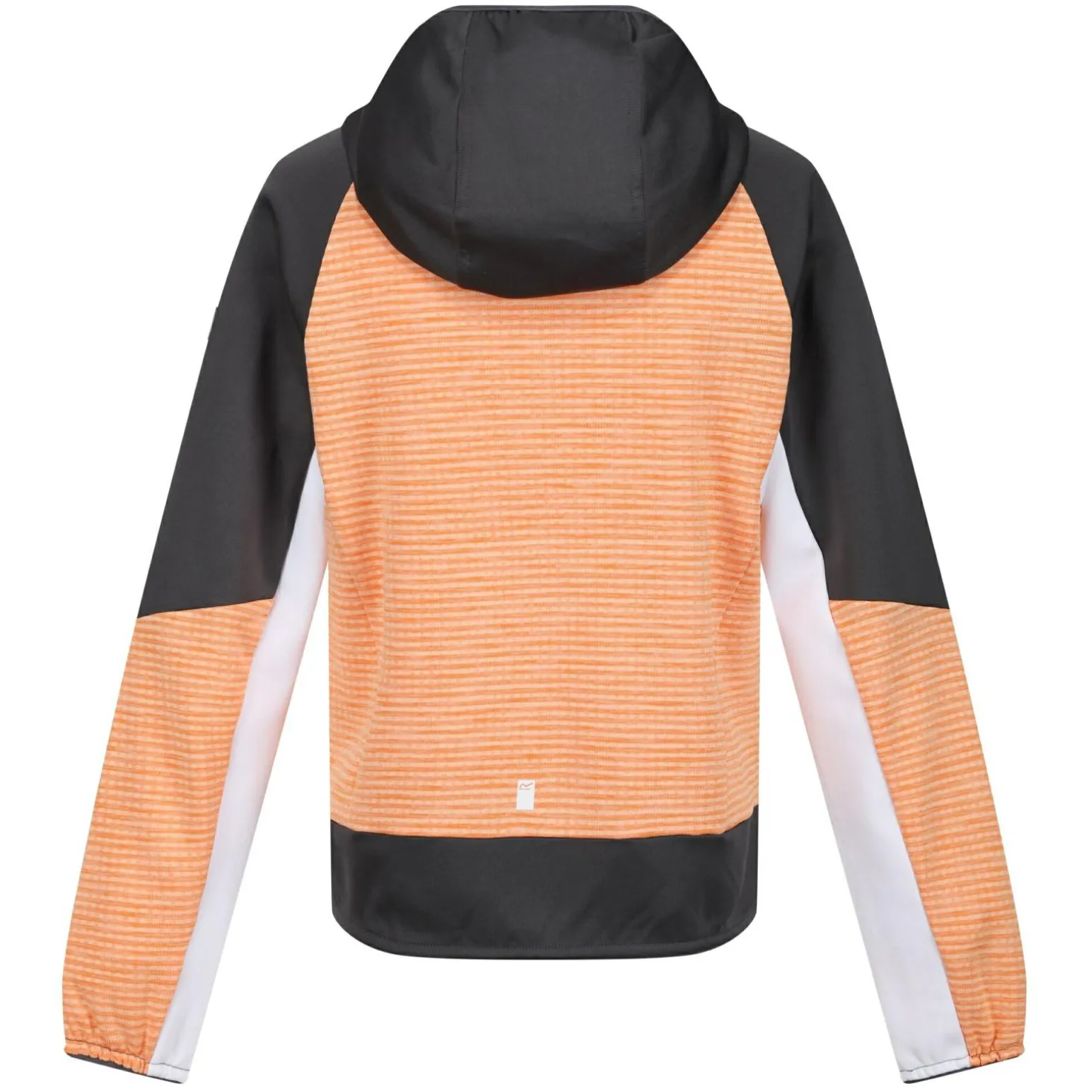Dziecięcy softshell z kapturem Prenton II | Jasnopomarańczowo-szary