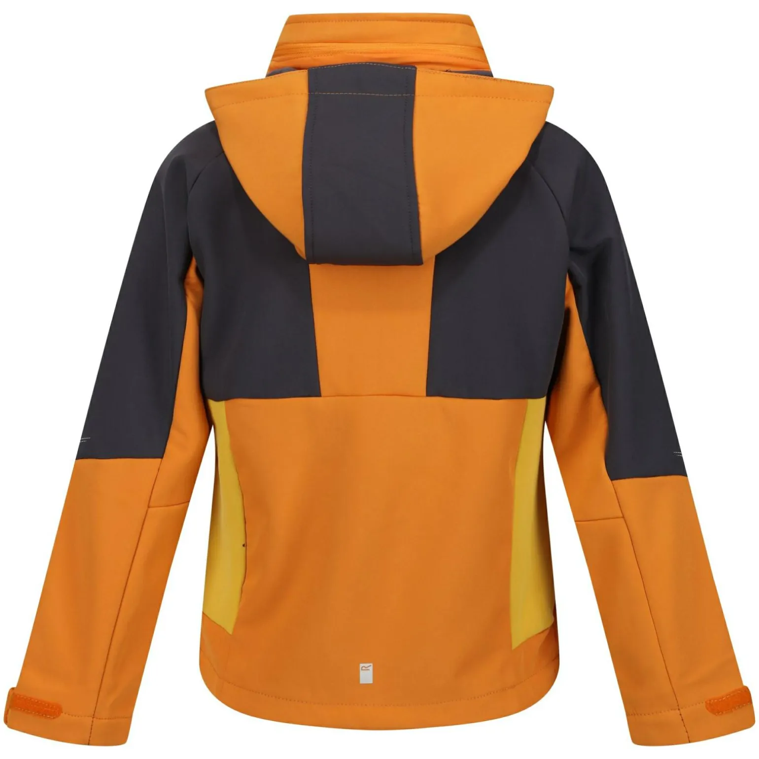 Dziecięcy softshell z kapturem Haydenbury | Pomarańczowo-szary