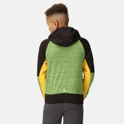 Dziecięcy softshell z kapturem Prenton II | Zielono-czarny
