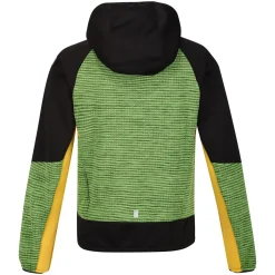Dziecięcy softshell z kapturem Prenton II | Zielono-czarny