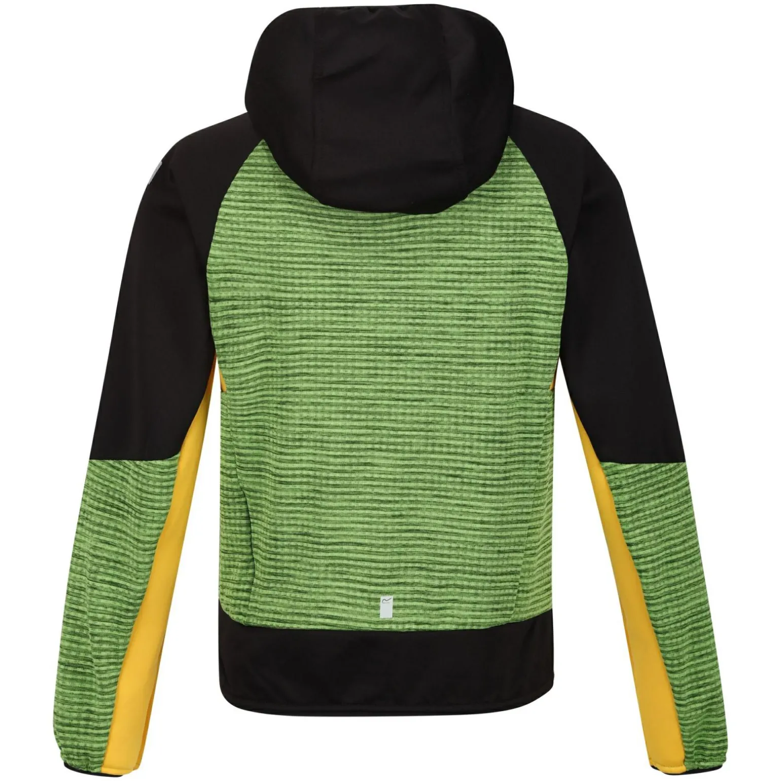 Dziecięcy softshell z kapturem Prenton II | Zielono-czarny
