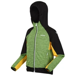 Dziecięcy softshell z kapturem Prenton II | Zielono-czarny