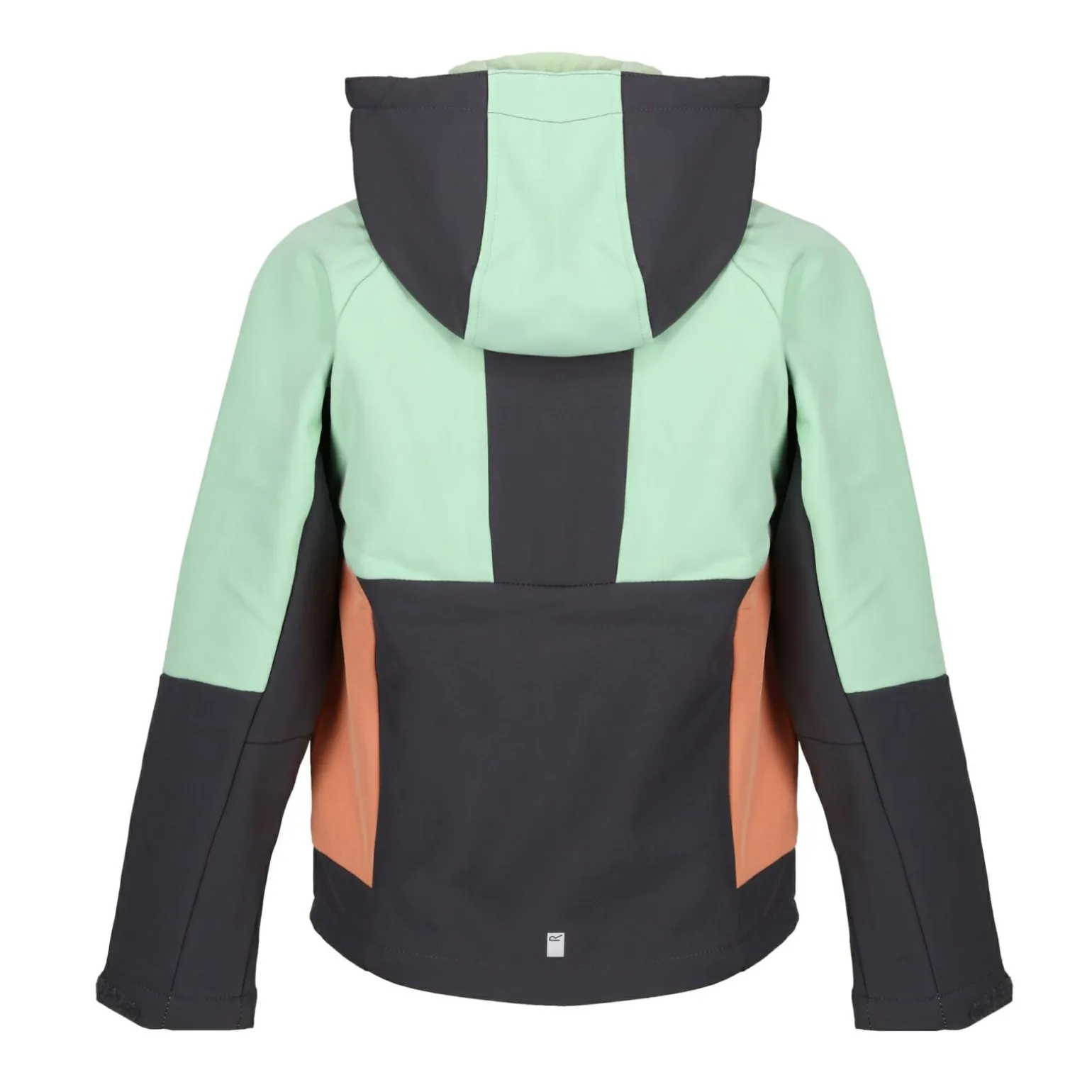 Dziecięcy softshell z kapturem Haydenbury | Zielono-szary