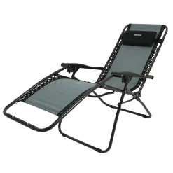 Leżak rozkładany Colico Chair | Czarno-szary