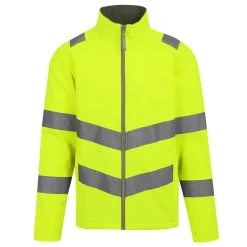 Men's Hi-Vis Pro Contract Ablaze 2 Layer Softshell Jacket | Yellow