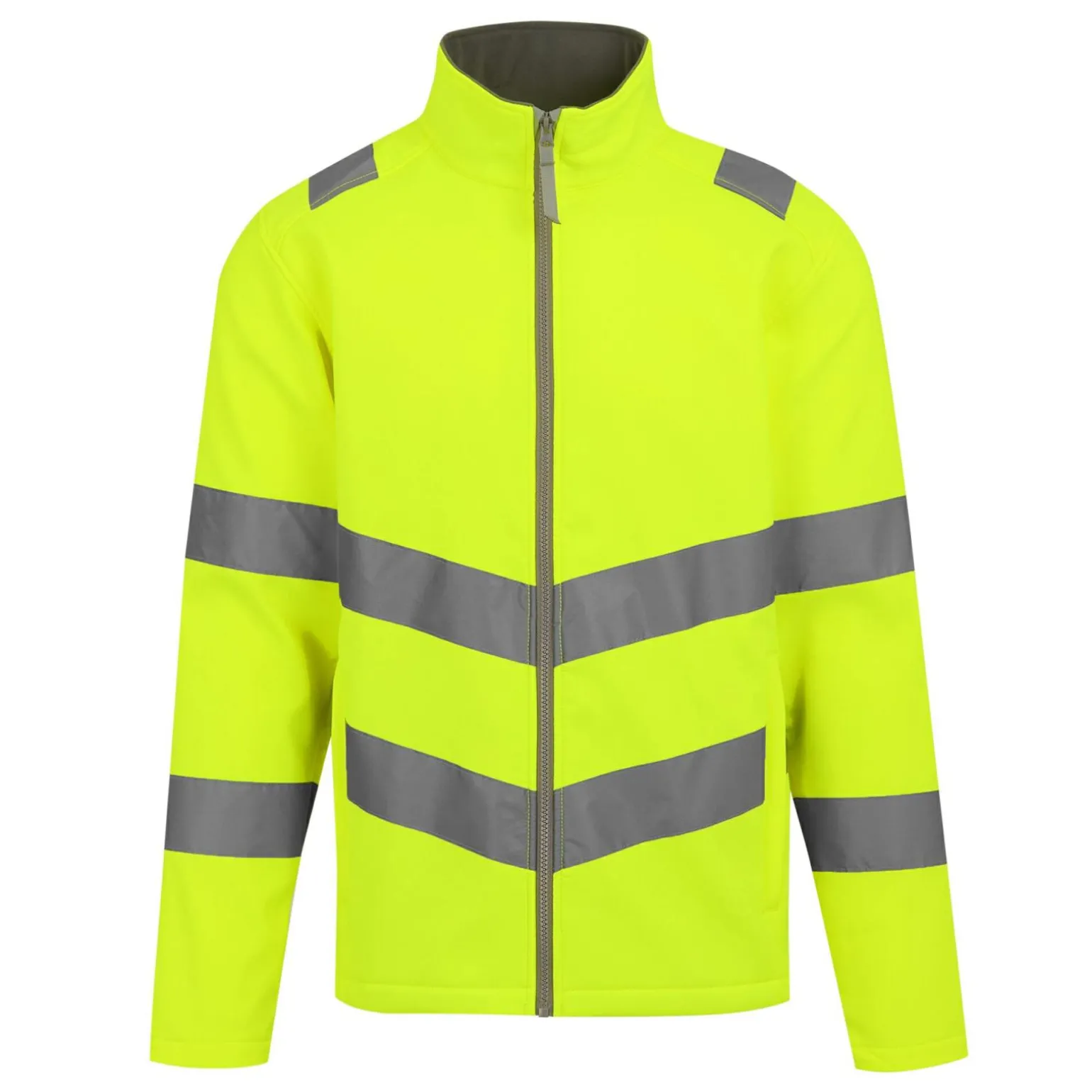 Men's Hi-Vis Pro Contract Ablaze 2 Layer Softshell Jacket | Yellow