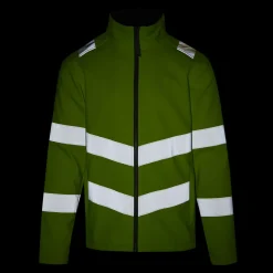 Men's Hi-Vis Pro Contract Ablaze 2 Layer Softshell Jacket | Yellow