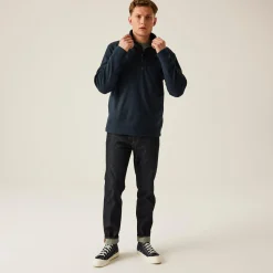 Męska bluza z suwakiem Recycled | Granatowy