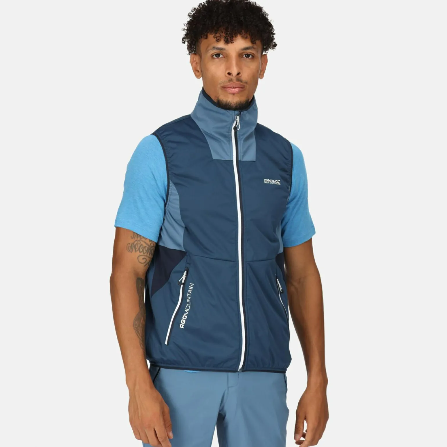 Męska kamizelka softshell Lankin V | Niebieski