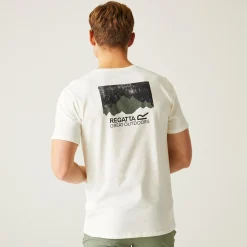 Męska koszulka Breezed IV Graphic Print | Kremowy
