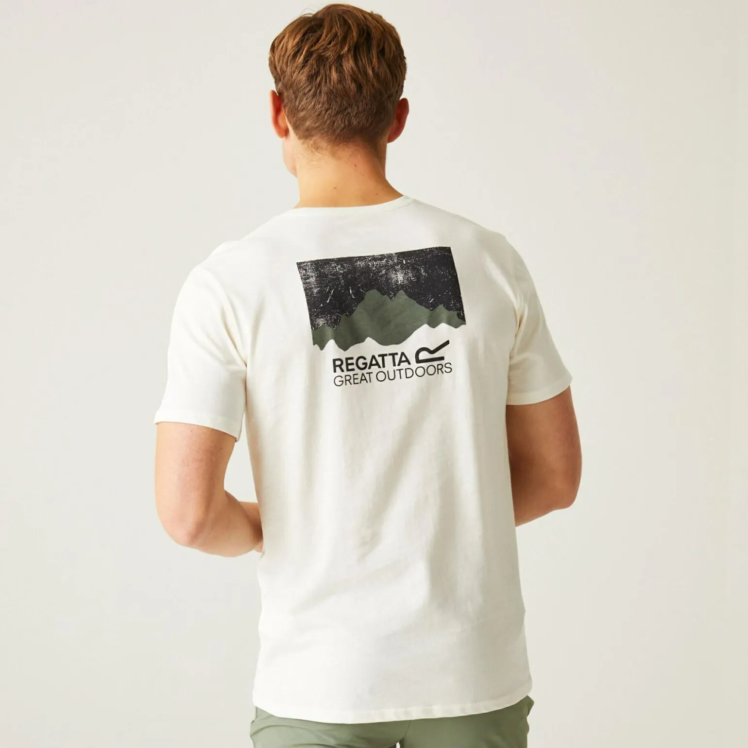 Męska koszulka Breezed IV Graphic Print | Kremowy