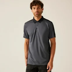 Męska koszulka polo Contrast | Szary