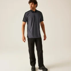 Męska koszulka polo Contrast | Szary