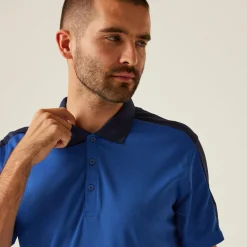 Męska koszulka polo Contrast | Niebiesko-granatowy