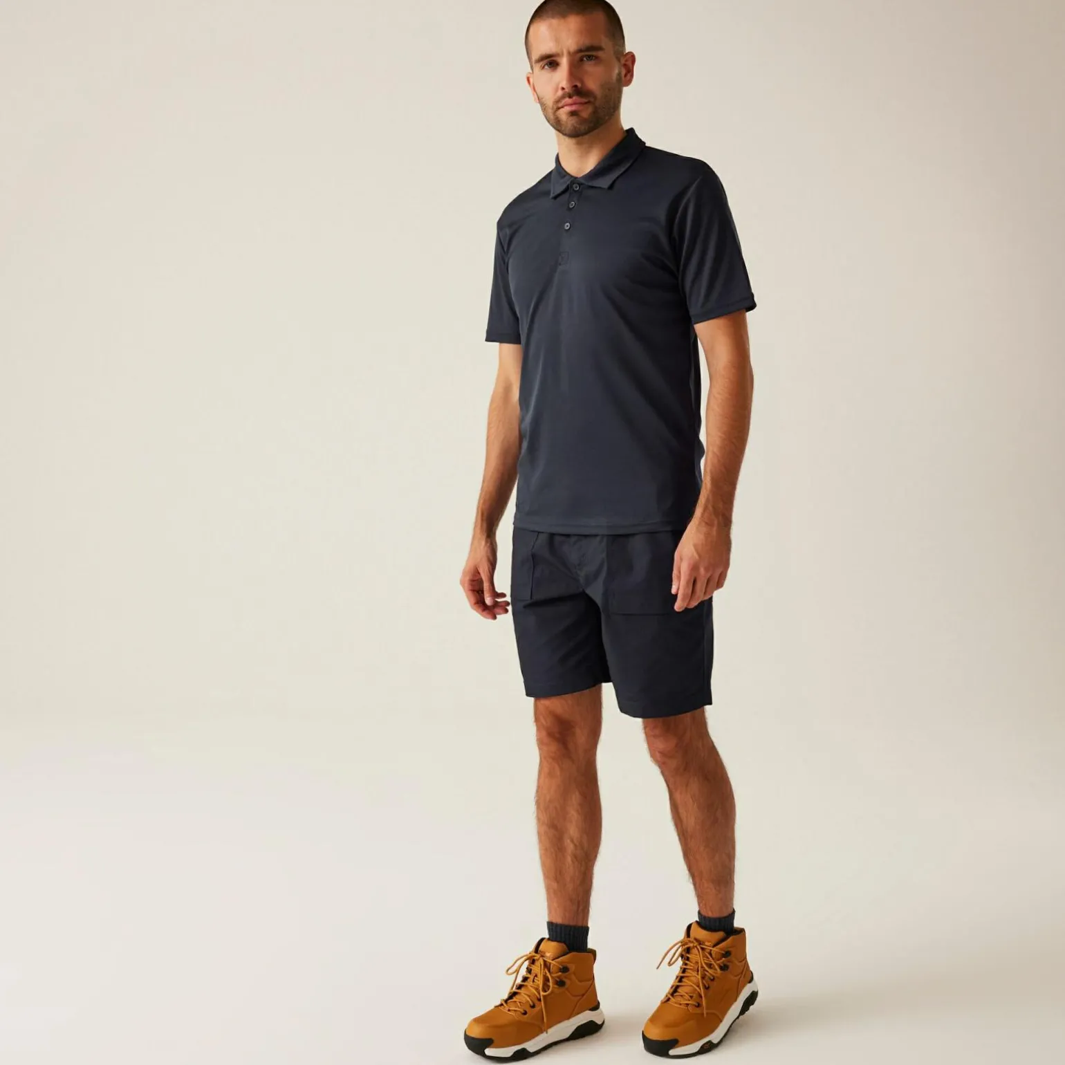 Męska koszulka polo Honestly Made | Granatowy
