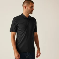 Męska koszulka polo Honestly Made | Czarny