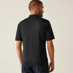 Męska koszulka polo Honestly Made | Czarny
