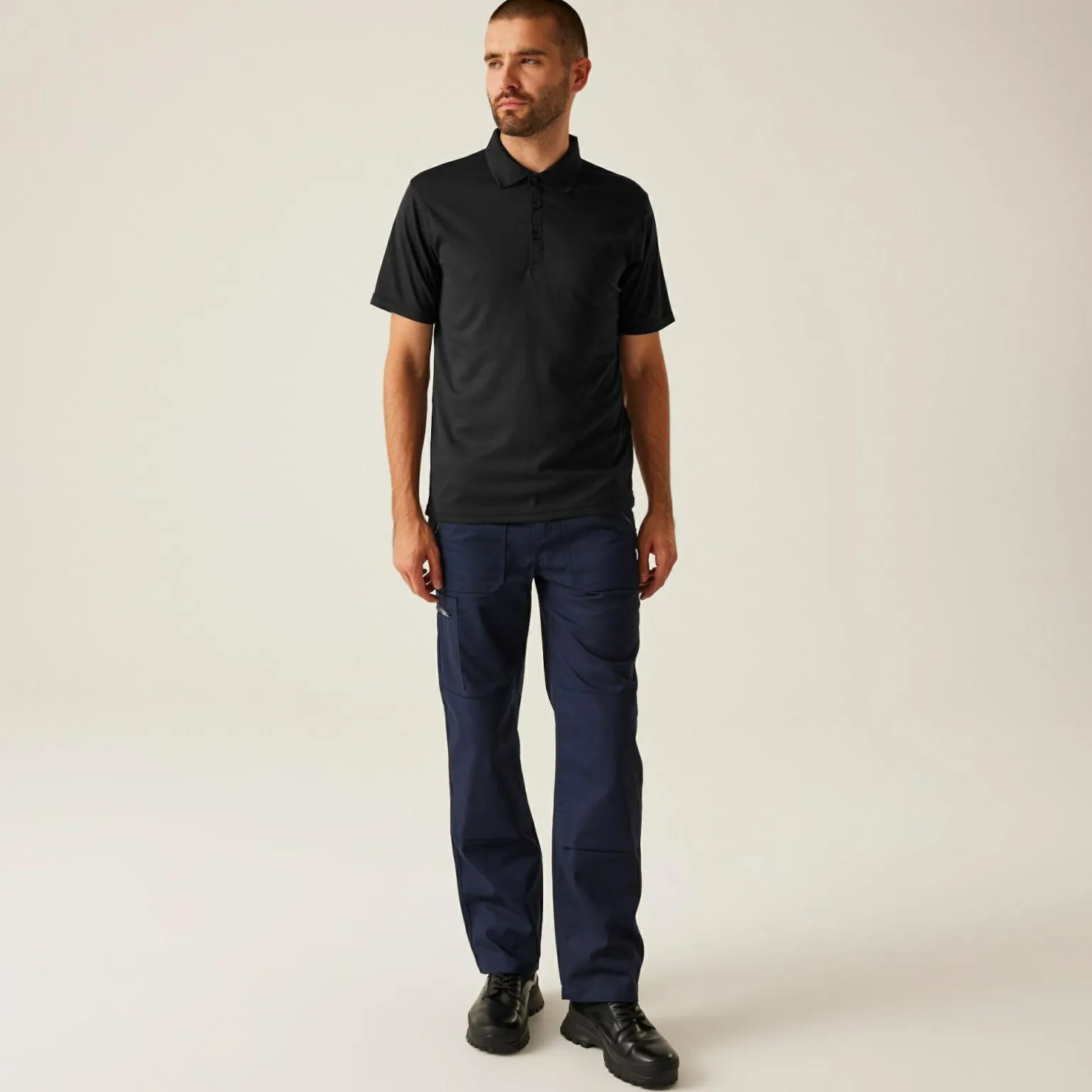 Męska koszulka polo Pro Wicking | Czarny