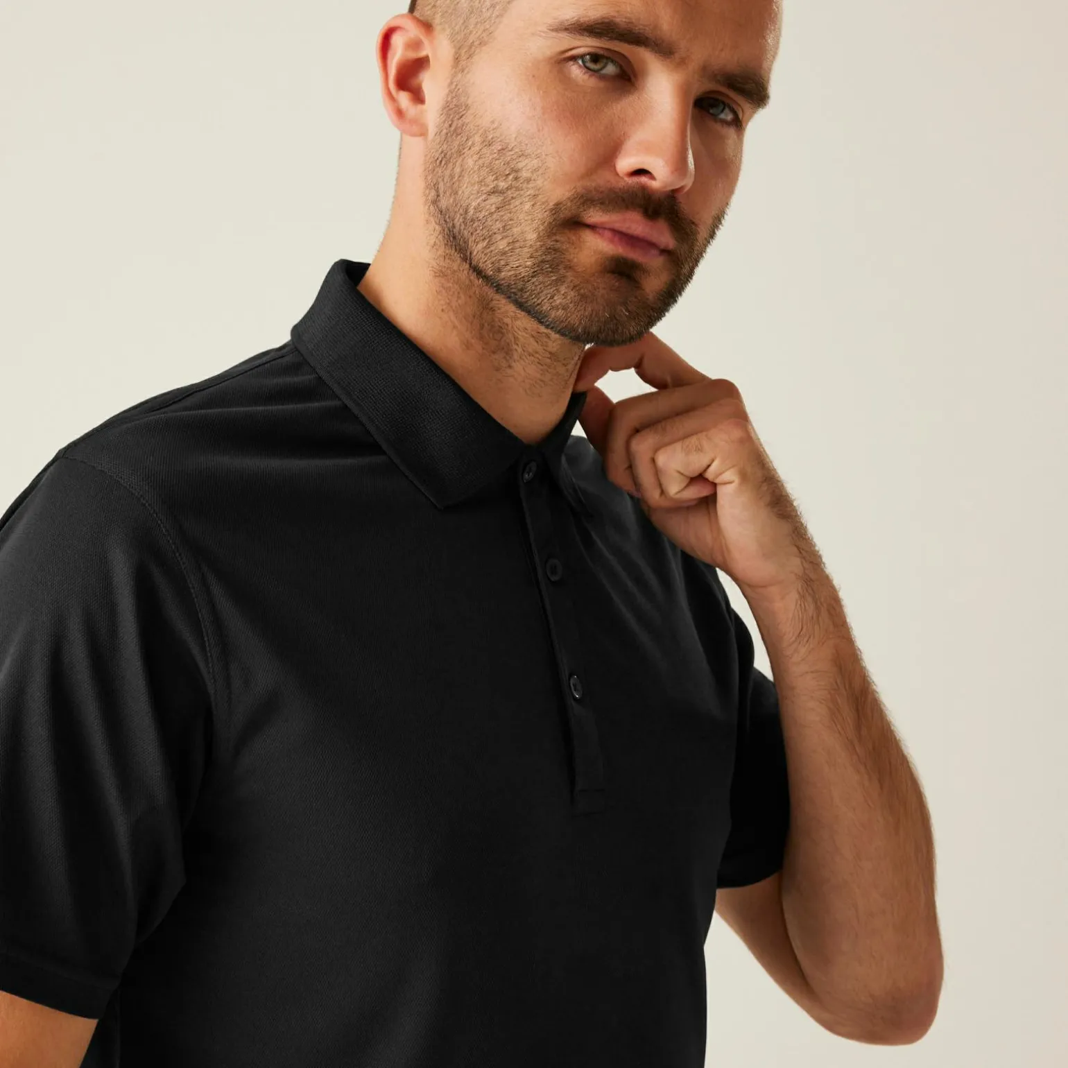 Męska koszulka polo Pro Wicking | Czarny