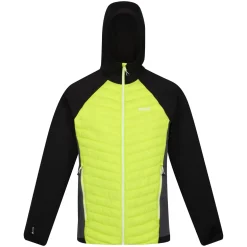 Męska kurtka hybrydowa Andreson VII | Limonkowo-czarny