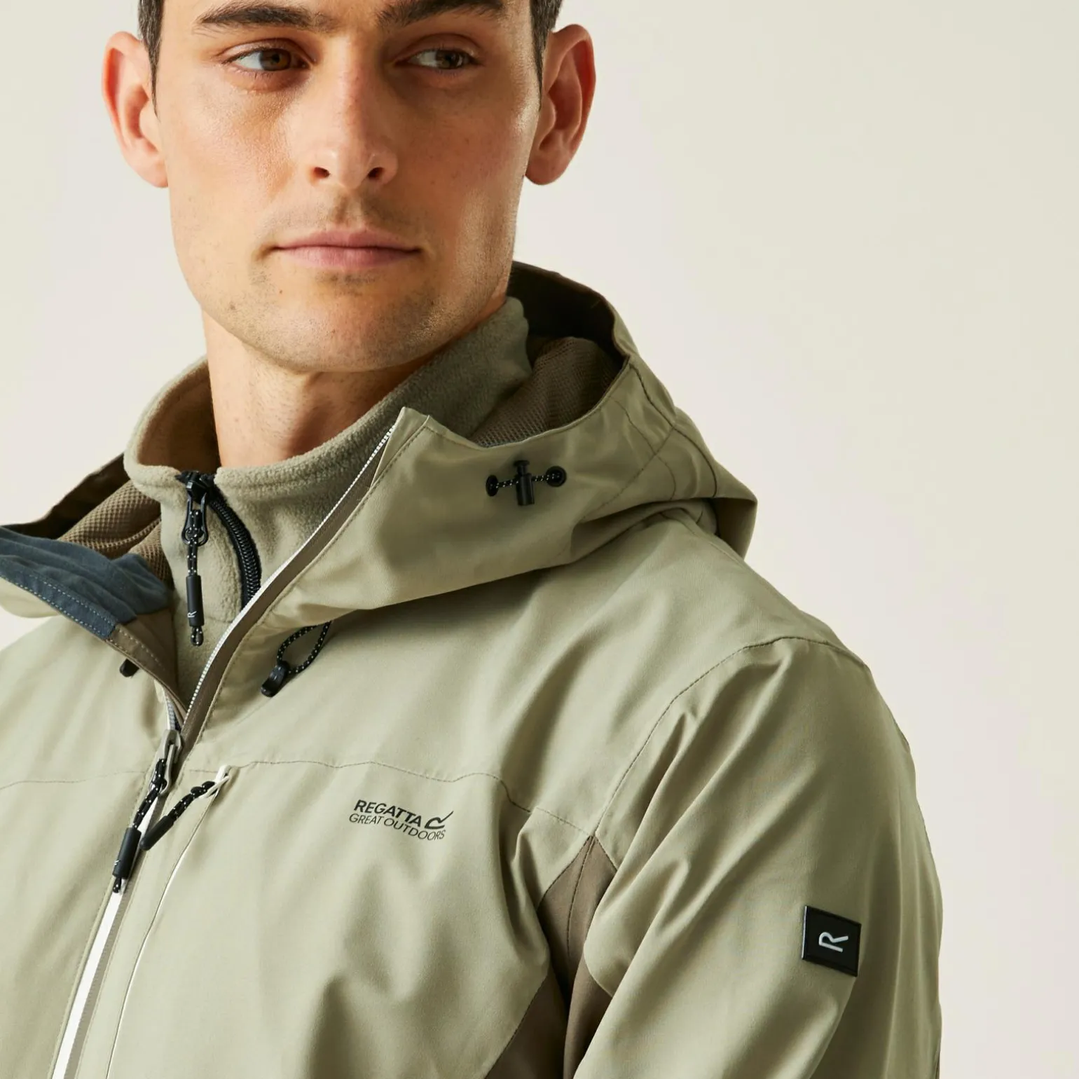 Męska kurtka przeciwdeszczowa Birchdale II | Brązowy