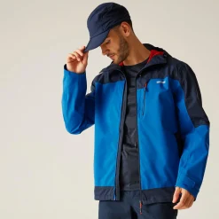 Męska kurtka przeciwdeszczowa Highton IV Stretch | Niebieski
