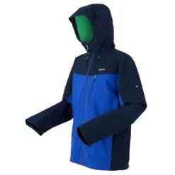 Męska kurtka przeciwdeszczowa z kapturem Birchdale | Niebieski